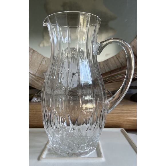24% Lead Cristal D'arques Garanti Bretagne Water Pitcher France Barware Home - Picture 1 of 12